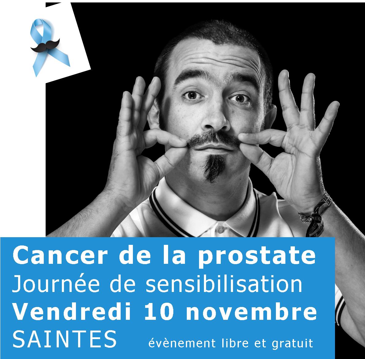 Affiche conférence ANAMACaP cancer de prostate à Saintes