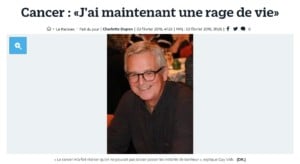 Le Parisien témoignagne Guy VOLK cancer prostate rage de vie