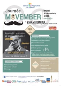 Programme Movember 2018 Roubaix