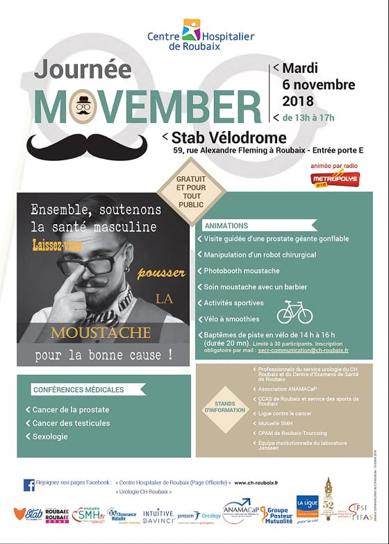 Journée Movember à Roubaix