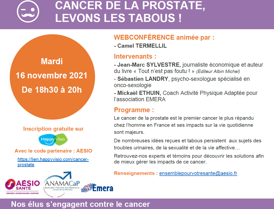 programme webconference AESIO mutuelle cancer de prostate 2021